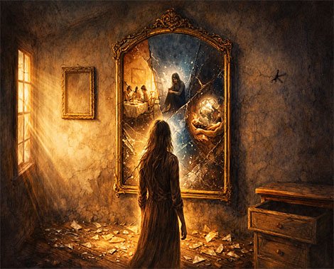 Ο Καθρέφτης στο Παλιό Σπίτι